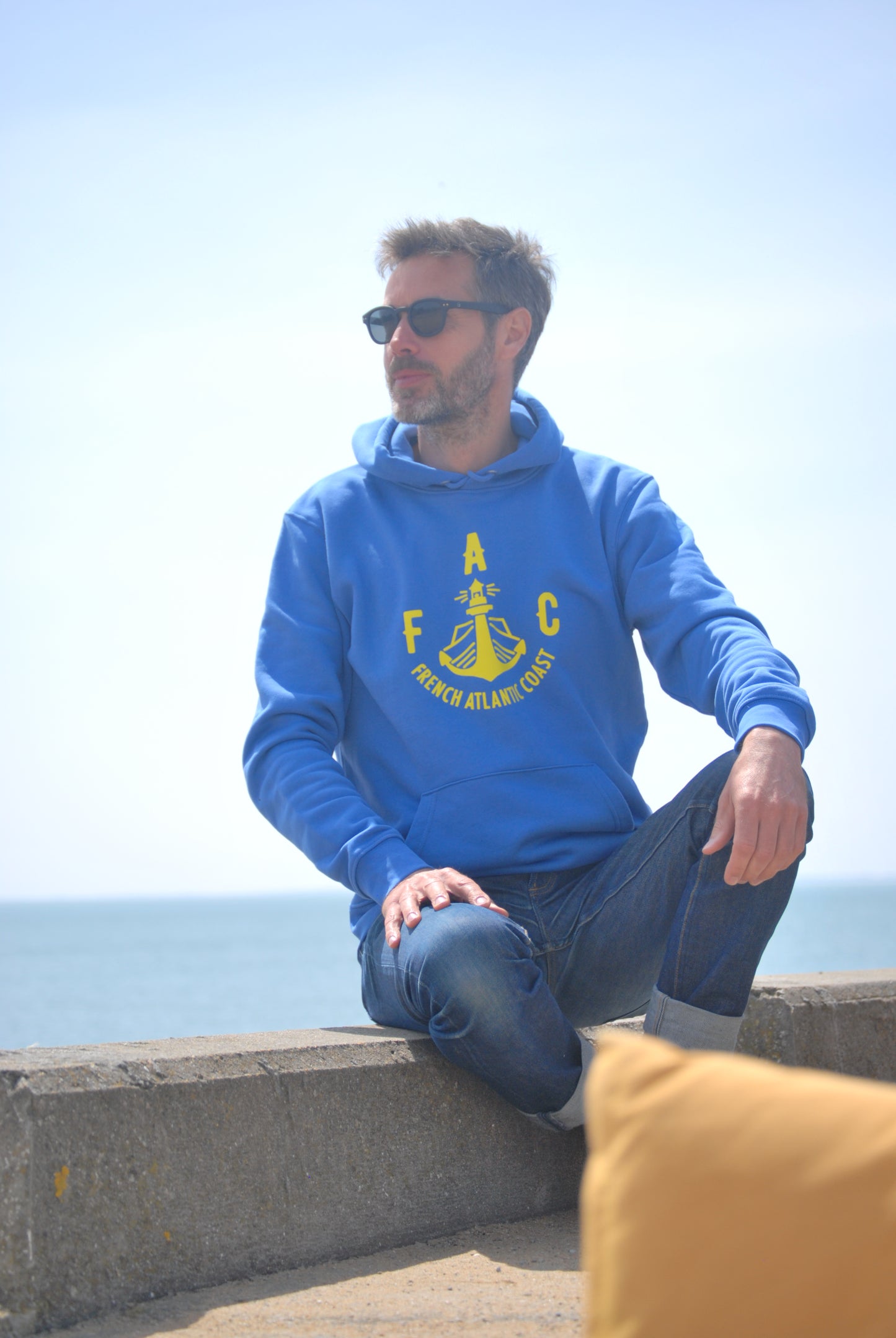 Hoodie FAC Bleu marine et blanc