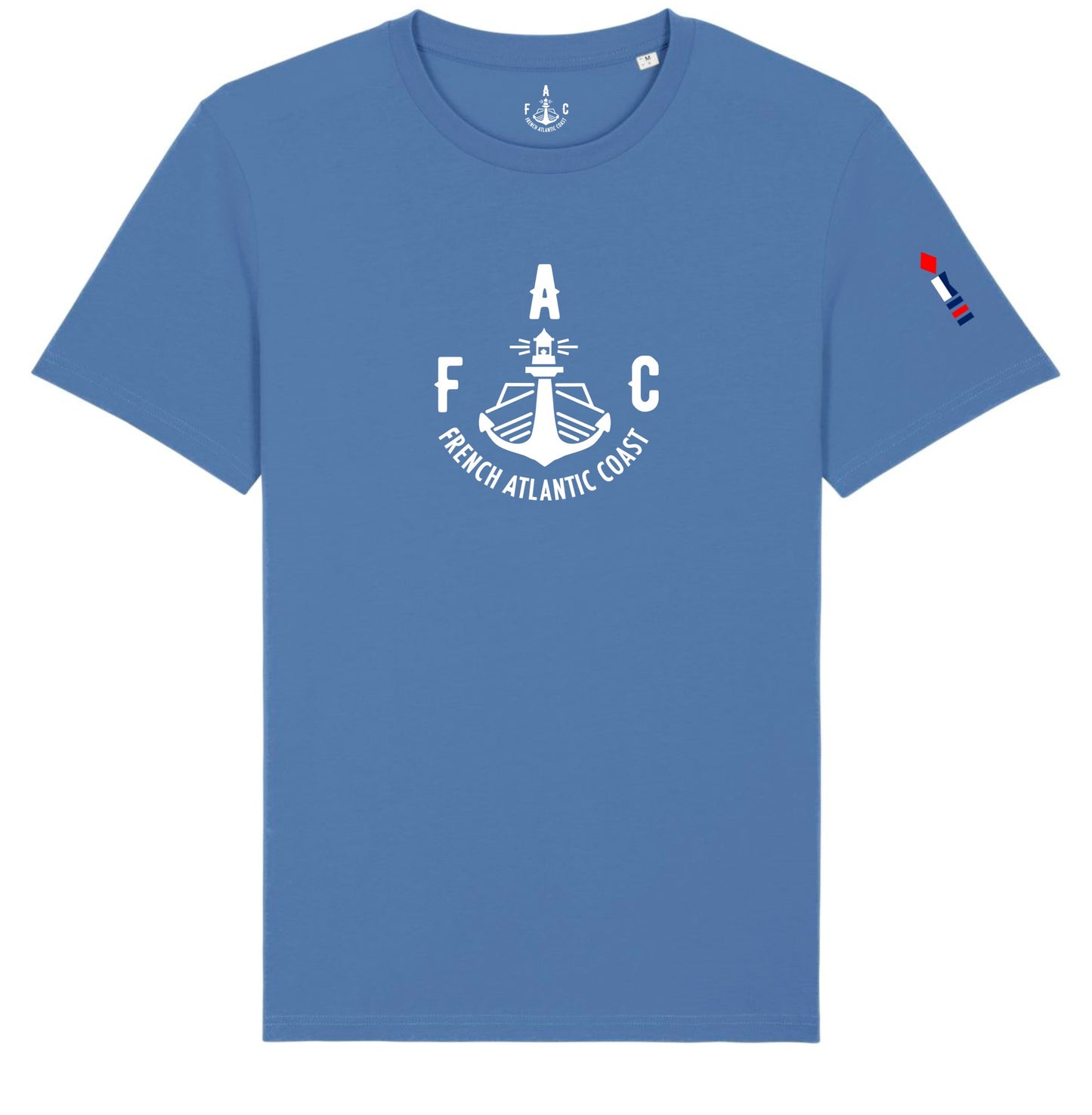 T-SHIRT FAC Corail et blanc