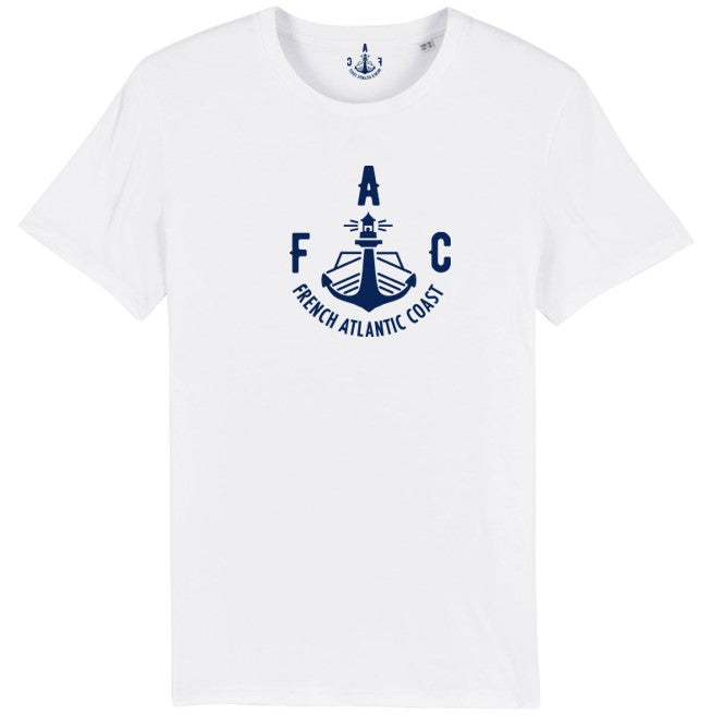 T-SHIRT FAC Corail et blanc