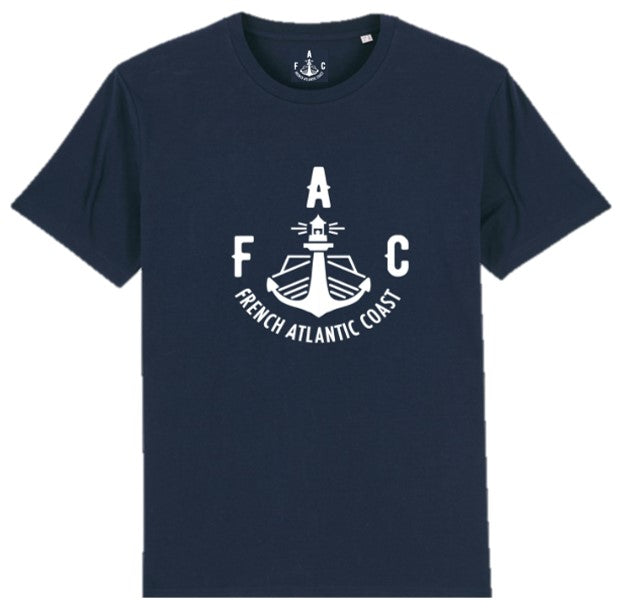 T-SHIRT FAC Corail et blanc