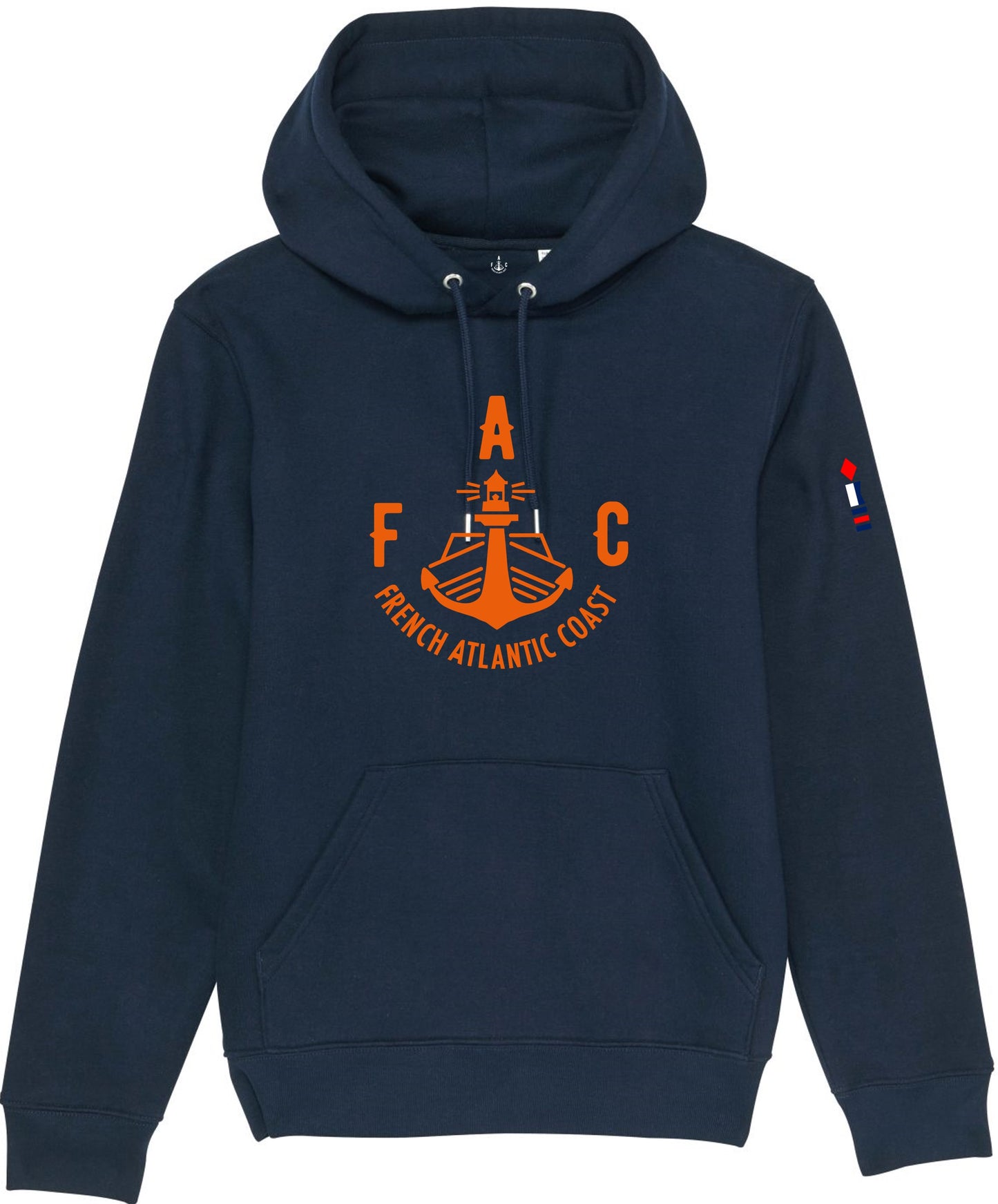 Hoodie FAC Bleu marine et orange