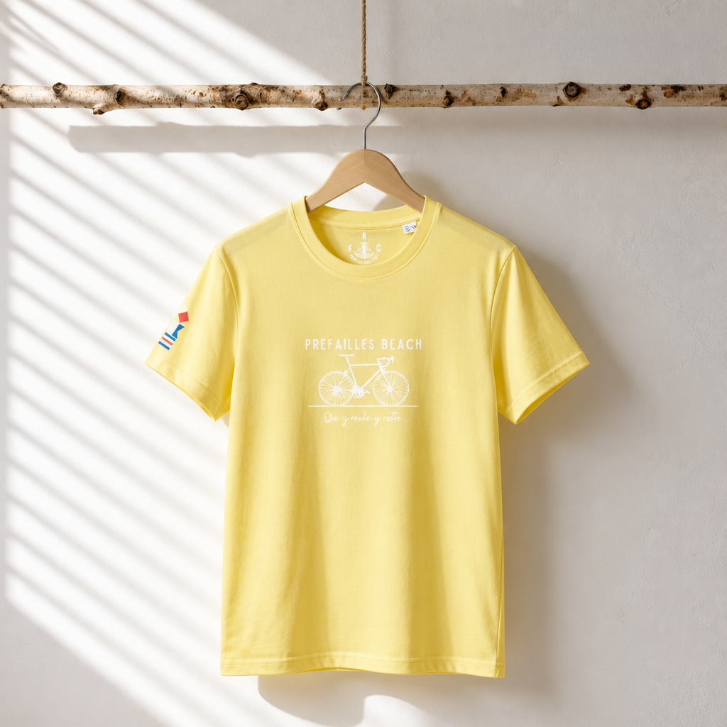 T-shirt unisexe PREFAILLES BEACH "Qui y roule y reste"